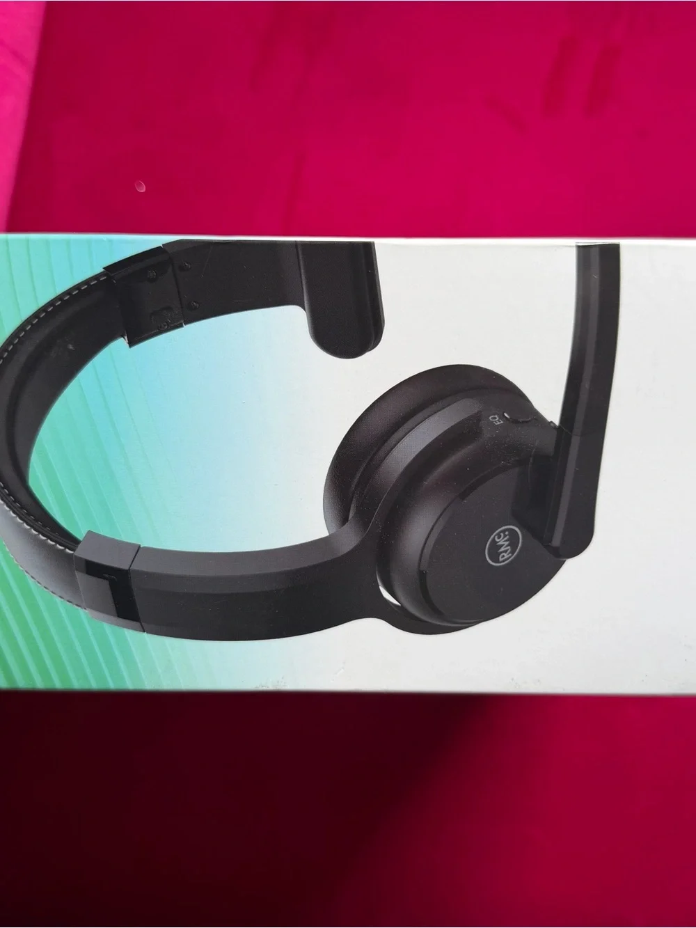 Black On-Ear Headset with Boom Microphone by